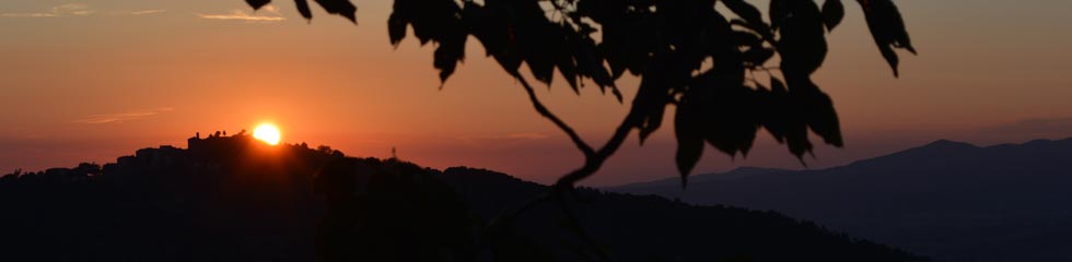 tramonto visto da libbiano
